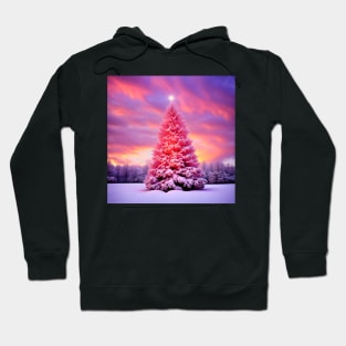 Magical Christmas Tree Wearing the North Star Hoodie